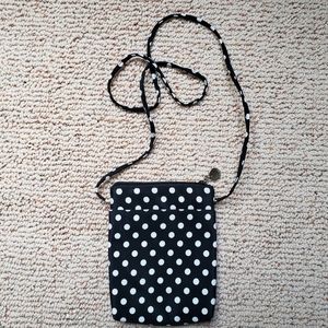 Nine West Black Polka-dot Small Crossbody Bag